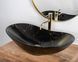 Умывальник (раковина) REA ROYAL 60 BLACK MARBLE MATТ накладной REA-U7478 фото 5