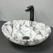 Умывальник (раковина) VBI PARMA STATUARIO BLACK VEINS GLOSSY накладной VBI-011009 фото 1