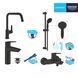 Набір змішувачів 4 в 1 для ванної кімнати та кухні Grohe QuickFix Start Black M-Size UA303301MK CV033954 фото 12