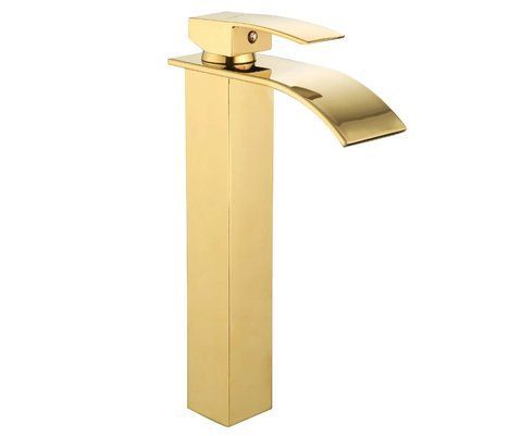 Змішувач для раковини (умивальника) MEXEN ARIES GOLD золотий високий MEX-744810-50 фото