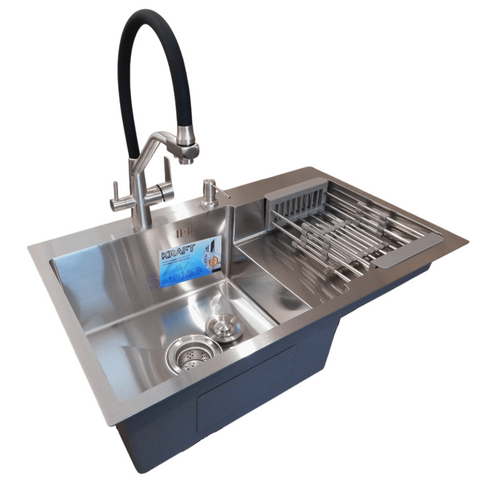 Кухонная мойка 4-в-1 (комплект) Kraft Handmade HS R 780х480 (3.0/1.0 мм) SMS2904 фото