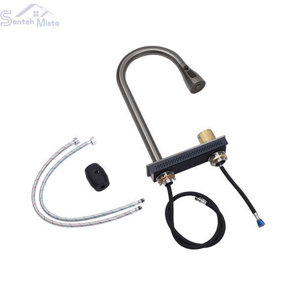 Кухонна мийка Kroner KRP Schwarze - SET7545HM PVD (3.0/0.8 мм) CV033382 фото