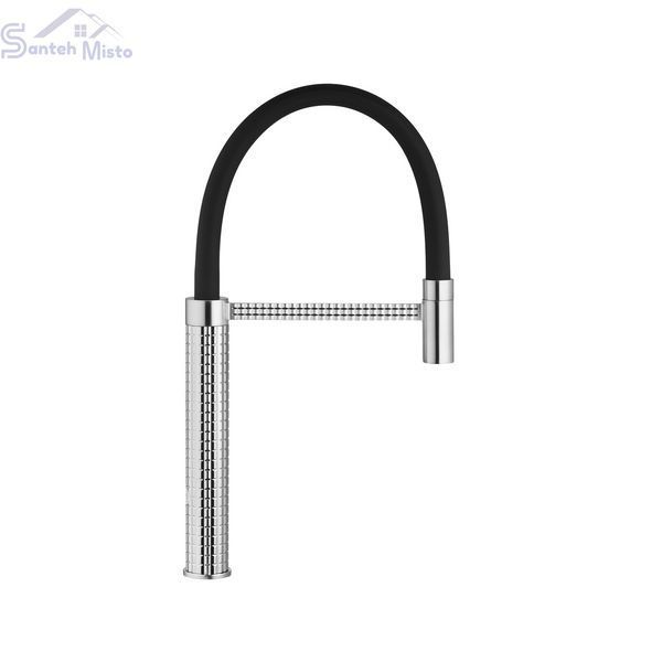 Змішувач для кухні з гнучким виливом Pllen&oacute; Lazio BLK15 spazzolato SM430010 фото