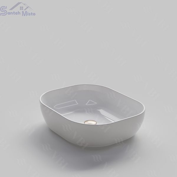 Умывальник (раковина) VBI BERGAMO WHITE накладной VBI-012500 фото