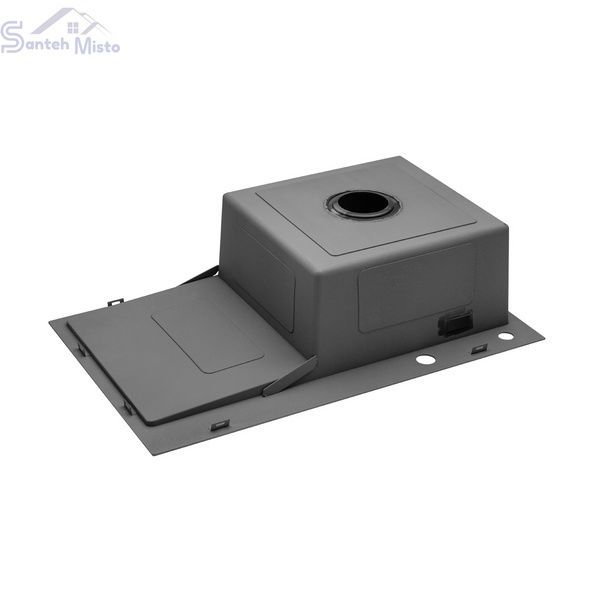Кухонна мийка Kroner KRP Schwarze - 7849RHM PVD (3.0/1.0 мм) CV025279 фото