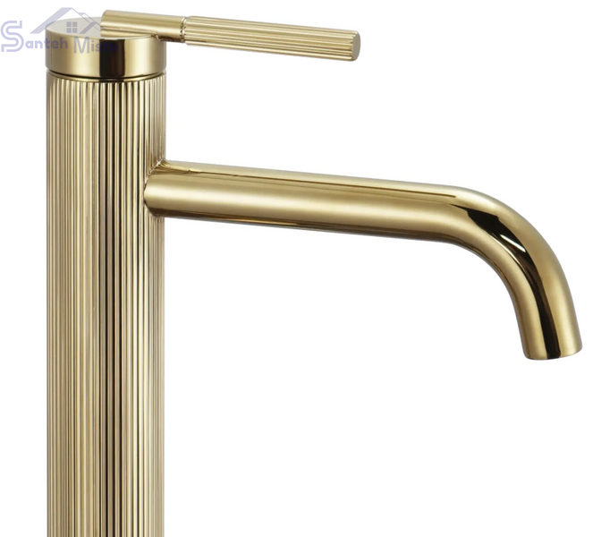 Смеситель для раковины (умывальника) REA ARGON GOLD высокий REA-B7803 фото