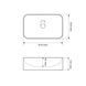Умивальник (раковина) VBI TREVI WHITE накладний VBI-012604 фото 2