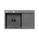 Кухонная мойка Kroner KRP Schwarze - 7849LHM PVD (3.0/1.0 мм) CV025278 фото 1