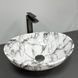 Умывальник (раковина) VBI PARMA STATUARIO GREY VEINS GLOSSY накладной VBI-011010 фото 1