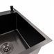Кухонная мойка CM 65*50 R черная PVD VALESO Handmade (круглый сифон 3,0/0,8) 45902 фото 3