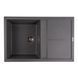 Гранитная мойка для кухни Platinum 7950 Selena матовая Серый муссон 4025 фото 1
