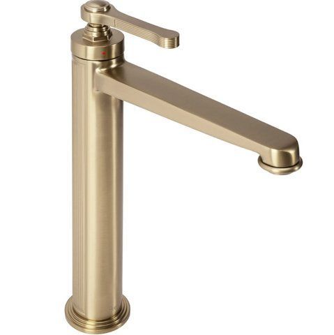 Змішувач для раковини (умивальника) REA MONACO BRUSHED GOLD високий REA-B4212 фото