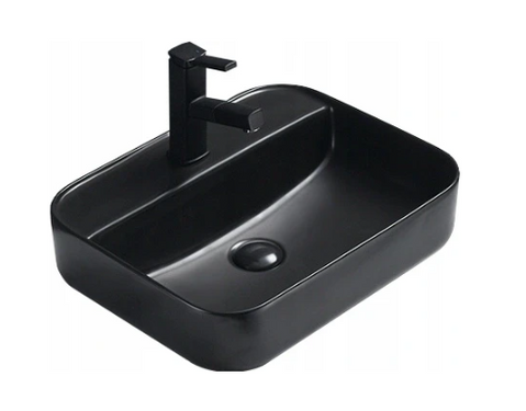 Умывальник (раковина) MEXEN ALBA BLACK MATT черный накладной MEX-21955085 фото
