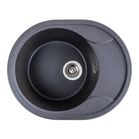 Гранитная мойка для кухни Platinum 5847 ONYX матовый Морион 41622 фото