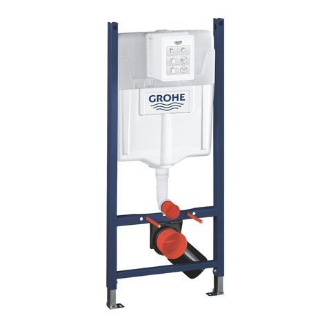 Комплект 4 в 1: Инсталляция GROHE Solido 3 в 1 3884966Q + Унитаз безободковый Kroner Eifel WHI523629 RIMLESS с сиденьем Slim Duroplast / Soft-close / Quick relase KE523629WHIR (3884966KE523629) CV033821 фото