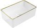 Умивальник (раковина) MEXEN NADIA 36 WHITE GOLD EDGE накладний MEX-21613605 фото 1