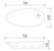 Умывальник (раковина) VBI TRENTO 75 WHITE накладной VBI-011903 фото 6