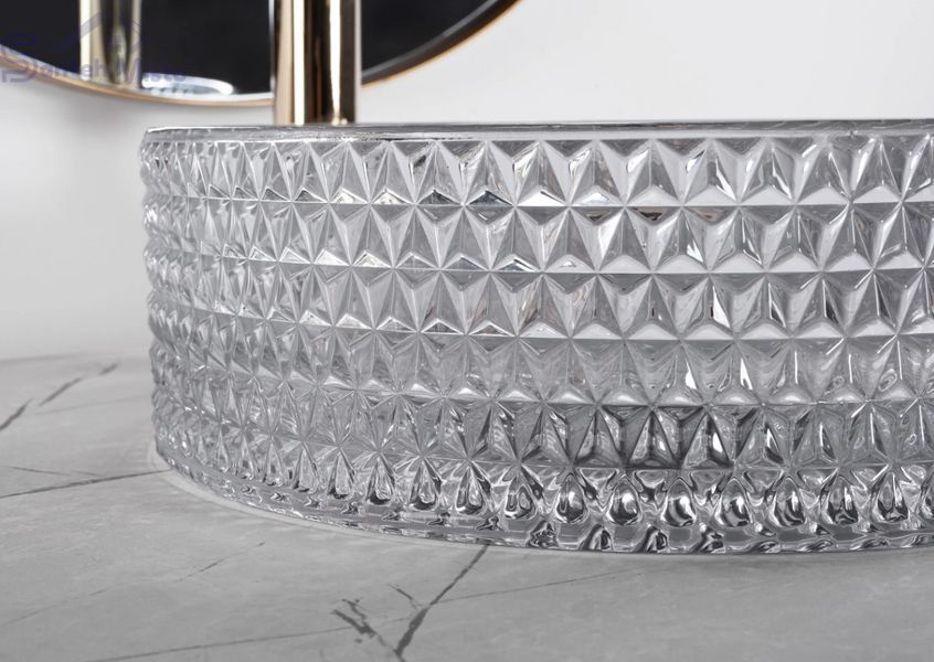 Умывальник (раковина) REA CRISTAL 35 LIGHT GREY накладной REA-U9615 фото