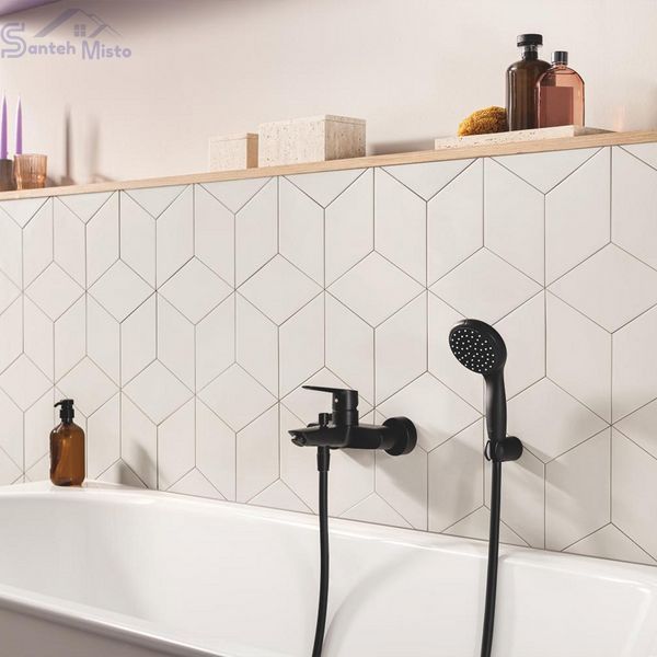 Набор смесителей 3 в 1 для ванной комнаты Grohe QuickFix Start Black UA303301SQ CV032757 фото
