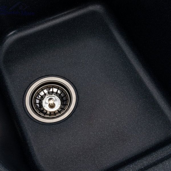 Гранитная мойка для кухни Platinum 7950 Equatoria матовая Антрацит 36387 фото