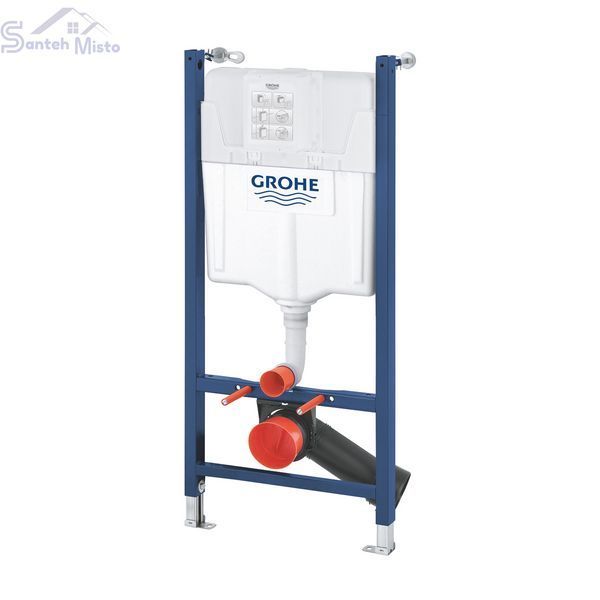 Комплект 4 в 1 : Інсталяція Grohe Solido 2 в 1 38971000 + Панель змиву для унітаза Grohe Even 389662430 + Унітаз підвісний безобідковий Kroner Armada WHI513636 RIMLESS (38971966243KA51R) CV036758 фото