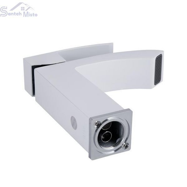Змішувач для раковини Qtap Swan Cascada QTSWA270CRW45568 Chrome/White 2366196534 фото