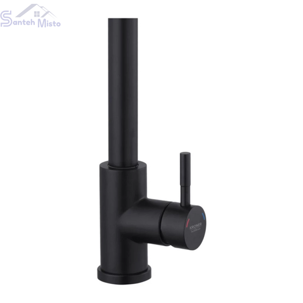 Комплект кухонної мийки&nbsp;Kroner KRP Schwarze - 60х50HM PVD (3.0/1.0 мм) SM745 фото