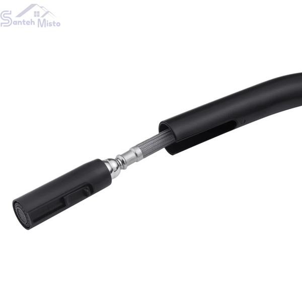 Комплект кухонної мийки&nbsp;Kroner KRP Schwarze - 60х50HM PVD (3.0/1.0 мм) SM745 фото