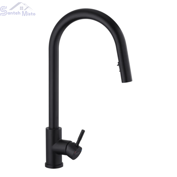 Комплект кухонної мийки&nbsp;Kroner KRP Schwarze - 60х50HM PVD (3.0/1.0 мм) SM745 фото