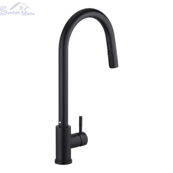 Комплект кухонної мийки&nbsp;Kroner KRP Schwarze - 60х50HM PVD (3.0/1.0 мм) SM745 фото