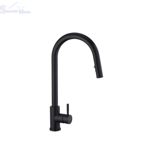 Комплект кухонної мийки&nbsp;Kroner KRP Schwarze - 60х50HM PVD (3.0/1.0 мм) SM745 фото