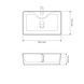 Умивальник (раковина) VBI FORLI S WHITE накладний VBI-011101 фото 2