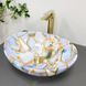 Умывальник (раковина) VBI PARMA MARBLE BLUE GLOSSY накладной VBI-011016 фото 3
