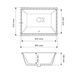 Умывальник (раковина) VBI MERANO WHITE врезной VBI-018004 фото 2
