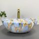 Умывальник (раковина) VBI PARMA MARBLE BLUE GLOSSY накладной VBI-011016 фото 6