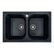 Гранитная мойка для кухни Platinum 7950 Equatoria матовая Антрацит 36387 фото 1