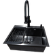 Комплект кухонної мийки Kraft KRF 60х50HM PVD (3.0/1.0 мм) DEKOR SM20680 фото 4