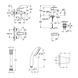 Набор смесителей 3 в 1 для ванной комнаты Grohe QuickFix Start Black UA303301SQ CV032757 фото 2