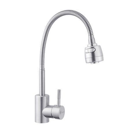 Змішувач для кухні з гнучким виливом Agua Acero - INOX035-2 CV023291 фото