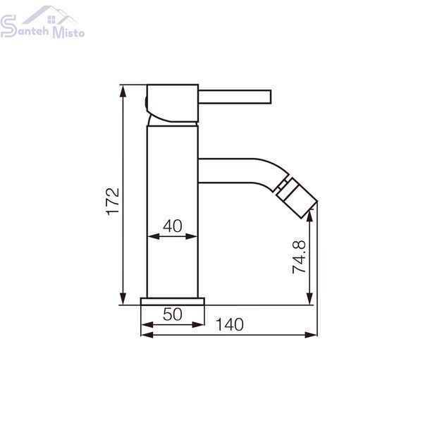 Змішувач для біде VBI MILANO BLACK VBI-050104BL фото