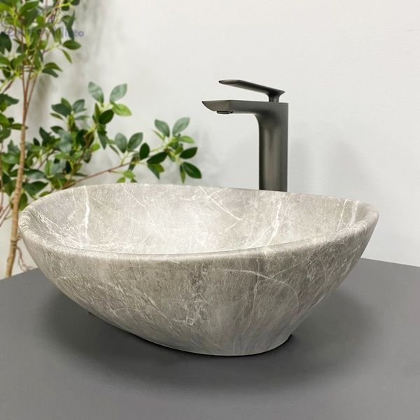 Умивальник (раковина) VBI PARMA BEIGE STONE MATT накладний VBI-011020 фото