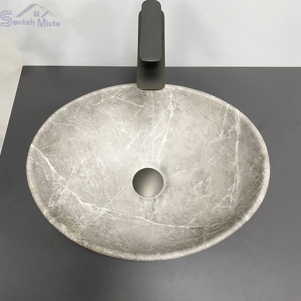 Умивальник (раковина) VBI PARMA BEIGE STONE MATT накладний VBI-011020 фото