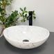 Умывальник (раковина) VBI PARMA WHITE STONE GLOSSY накладной VBI-011017 фото 3