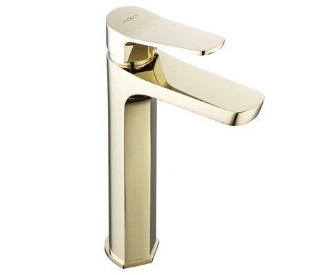 Змішувач для раковини (умивальника) MEXEN LERMA GOLD золотий високий MEX-74310-50 фото