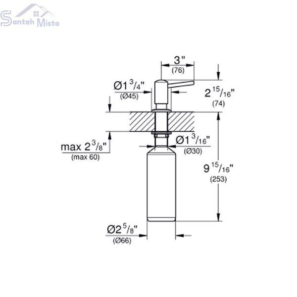 Дозатор для миючого засобу Grohe Contemporary 40536000 CV031934 фото