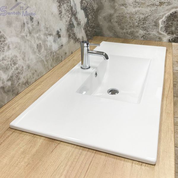 Умывальник (раковина) VBI FERRARA 100 WHITE врезной VBI-018030 фото