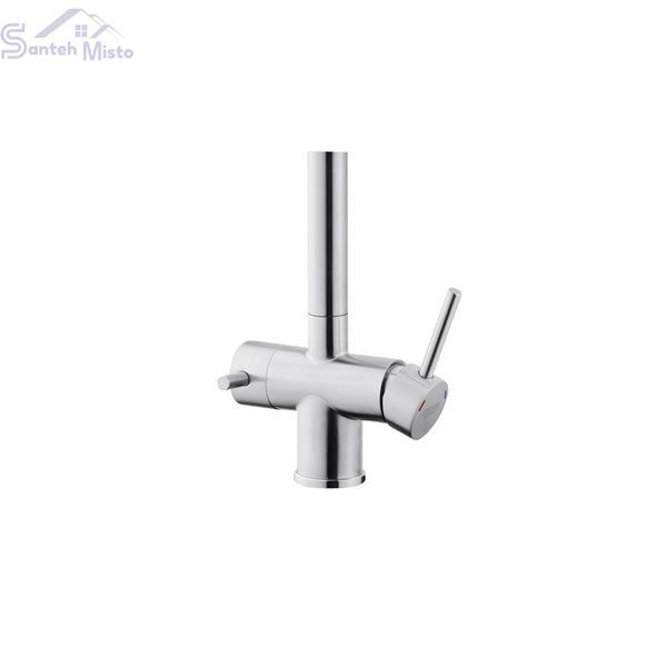 Змішувач для кухні з підключенням до фільтра Kroner KRP Edelstahl Klassisch - ESG03815BLK CV027933 фото