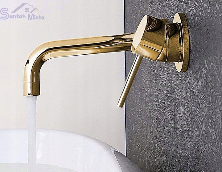 Смеситель для раковины (умывальника) REA LUNGO GOLD + BOX скрытого монтажа REA-B8559 фото