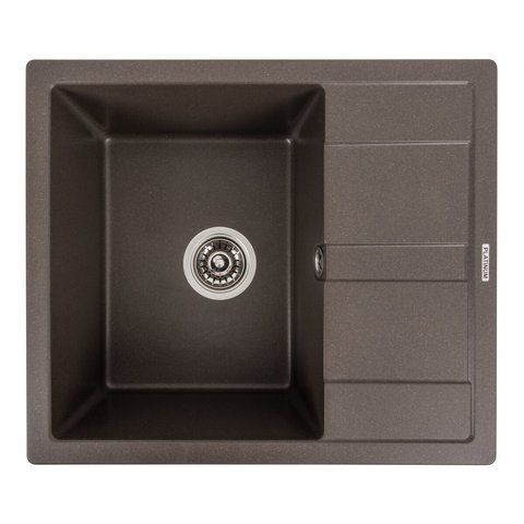 Гранитная мойка для кухни Platinum 5851 ARIA матовая Темная скала 40343 фото