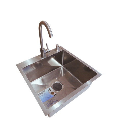 Комплект кухонной мойка Kraft KRF 5050 decor (3.0/1.0 мм) SM3542 фото